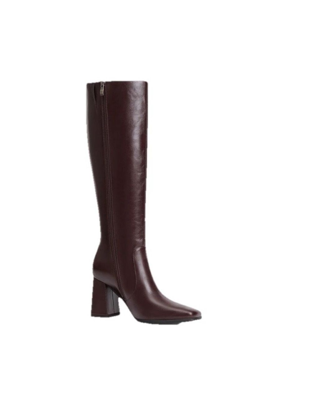 Modatope Knee High Boots Chunky Heel Square Toe Brown Size 6.5 New - Picture 5 of 16